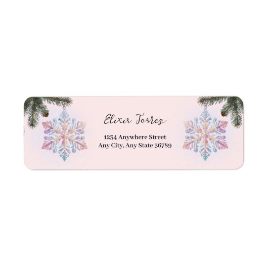 Niedliche Winterschneeflocken Niedliche Babydusche (Vorne)