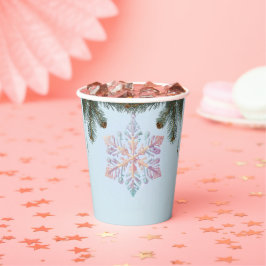 Niedliche Winterschneeflocken Niedliche Babydusche Pappbecher