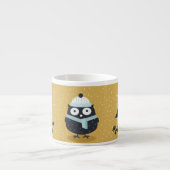 Niedliche Winterschüssel und Vögel Nordische Illus Espressotasse (Vorderseite)