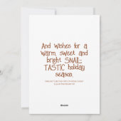 Niedliche Wintersonnenweihe | Feiertagskarte (Rückseite)