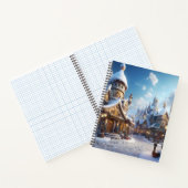 Niedliche Winterstadt Notizblock (Innenseite)