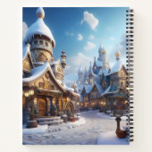Niedliche Winterstadt Notizblock (Rückseite)