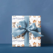 Niedliche Wintertiere Fa La Frische Weihnachten Geschenkpapier