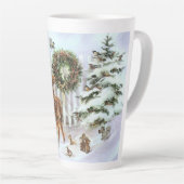 Niedliche Wintertiere Milchtasse (Rechte Ecke)