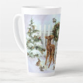 Niedliche Wintertiere Milchtasse (Linke Ecke)