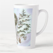 Niedliche Wintertiere Milchtasse (Rechts)