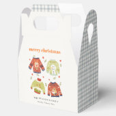 Niedliche Winterweihnachtsgeburt Blätterteig Ugly  Geschenkschachtel (Geöffnet)