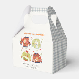 Niedliche Winterweihnachtsgeburt Blätterteig Ugly  Geschenkschachtel