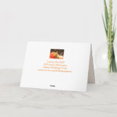 Niedliche Wirbelsäule und Pumpkins Herbst Geburtst Karte (Rückseite)