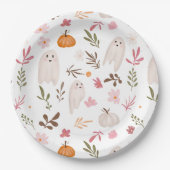 Niedliche Wirbelsäulendusche Pappteller (Vorderseite)