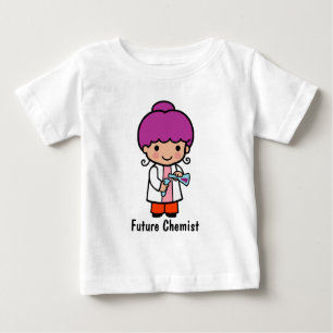Niedliche Wissenschaftlerin / Chemist Girl with Fl Baby T-shirt