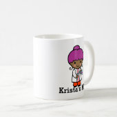 Niedliche Wissenschaftlerin / Chemist Girl with Fl Kaffeetasse (VorderseiteRechts)