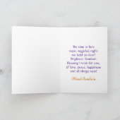 Niedliche Witz-Samhain-Segen-Grußkarte Karte (Innenseite)