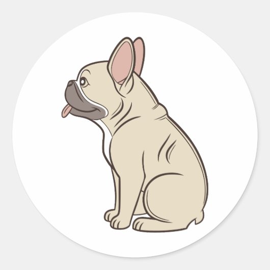 Niedliche Witze Runder Aufkleber (Vorderseite)