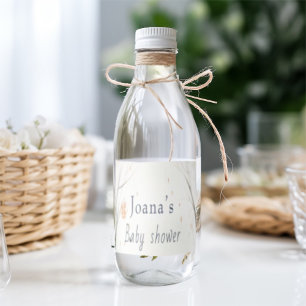 Niedliche Wohn-Babydusche Wasserflaschenetikett