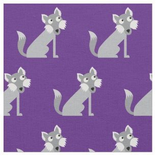 Niedliche Wolf Kid Baby Kinderzimmer Lila Stoff