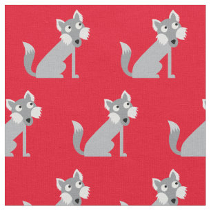Niedliche Wolf Kid Baby Kinderzimmer Red Stoff