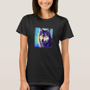 Niedliche Wolf Wasserfarben Kunstwölfe 1 T-Shirt