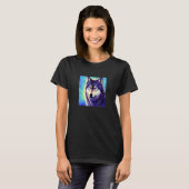 Niedliche Wolf Wasserfarben Kunstwölfe 1 T-Shirt (Vorne ganz)