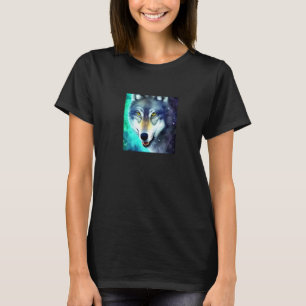 Niedliche Wolf Watercolor Kunstwölfe 2 T-Shirt