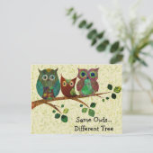 Niedliche Wölfe Änderung der Adresse Ankündigungspostkarte (Stehend Vorderseite)