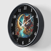 Niedliche Wolfsflieger Uhr (Winkel)