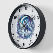 Niedliche Wolfsflieger Uhr (Winkel)