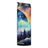 Niedliche Wolfsliebhaber geben Namen Thermosbecher (Nach rechts gedreht)