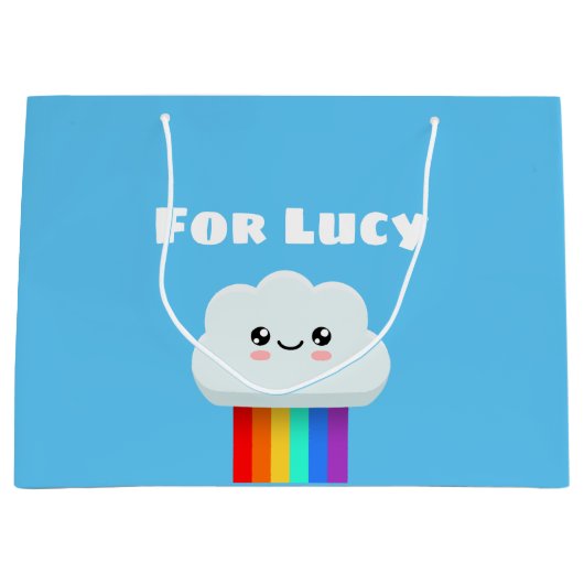 Niedliche Wolke Große Geschenktüte (Vorderseite)