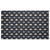 Niedliche Wolken auf dunklem Stoff durch das Gardf (Fat Quarter (45,7 x 55,9 cm))