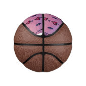 Niedliche Wolken, Herzen und Regentropfen Mini Basketball (Rechts)