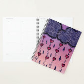 Niedliche Wolken, Herzen und Regentropfen Planer (Anzeige)