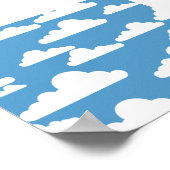 Niedliche Wolken Poster (Ecke)