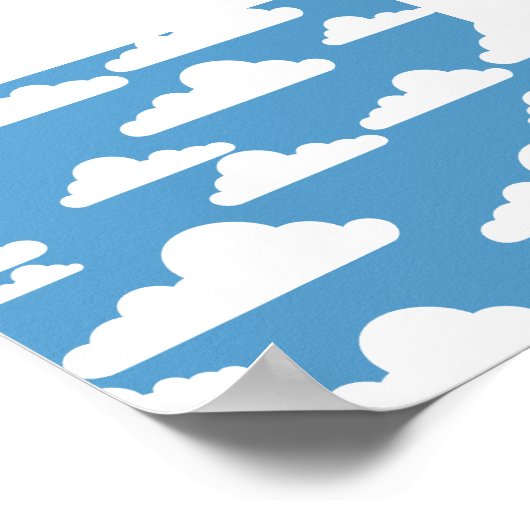 Niedliche Wolken Poster (Ecke)