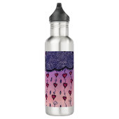 Niedliche Wolken und Herzkunst Edelstahlflasche (Rechts)