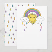 Niedliche Wolken und Sonne (Vorne/Hinten)