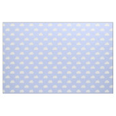 Niedliche Wolken weiß auf blau Stoff (Fat Quarter (45,7 x 55,9 cm))