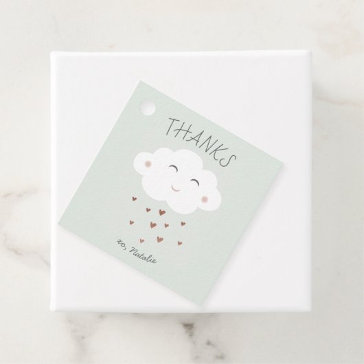 Niedliche Wolkendusche Geschenkanhänger (Beispiel)