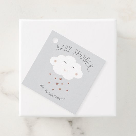 Niedliche Wolkendusche Geschenkanhänger (Beispiel)