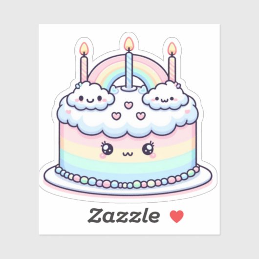 niedliche Wolkengeburt Aufkleber (Blatt)