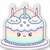 niedliche Wolkengeburt Aufkleber (Vorderseite)