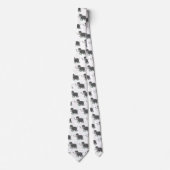 Niedliche Wollmammut-Cartoon-Abbildung Krawatte (Vorderseite)