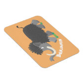 Niedliche Wollmammut-Cartoon-Abbildung Magnet (Rechte Seite)