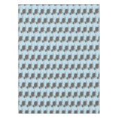 Niedliche Wollmammut-Cartoon-Abbildung Tischdecke (Vorderseite)