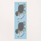 Niedliche Wollmammut-Cartoon-Abbildung Yogamatte (Vorderseite)