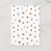 Niedliche Woodland Animal Adventure Neutral Baby S Begleitkarte (Rückseite)