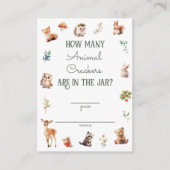 Niedliche Woodland Animal Adventure Neutral Baby S Begleitkarte (Vorderseite)