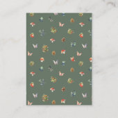 Niedliche Woodland Animal Adventure Neutral Baby S Begleitkarte (Rückseite)