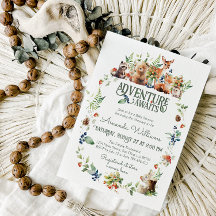 Niedliche Woodland Animal Adventure Neutral Baby S