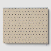 Niedliche Woodland Animal Leafy Wreath Baby Dusche Gästebuch (Rückseite)